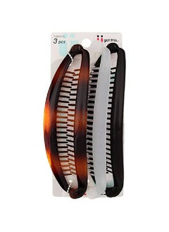 Scunci Pack Of 3 Effortless Beauty Banana Barrettes  - Image 5