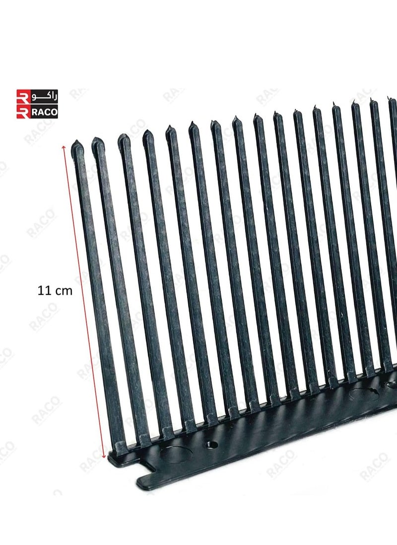 Plastic Bird Spike 1 Meter Pigeon Spikes for Outdoor Flexible Roof & Wall Bird Deterrent Spikes Black
