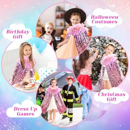 Meland Princess Dress Up for Girls 3-8, Mermaid Dress Up Clothes for Girls Toddler Toys, Birthday Gift for Girl 3 4 5 6 7 8 - Image 5