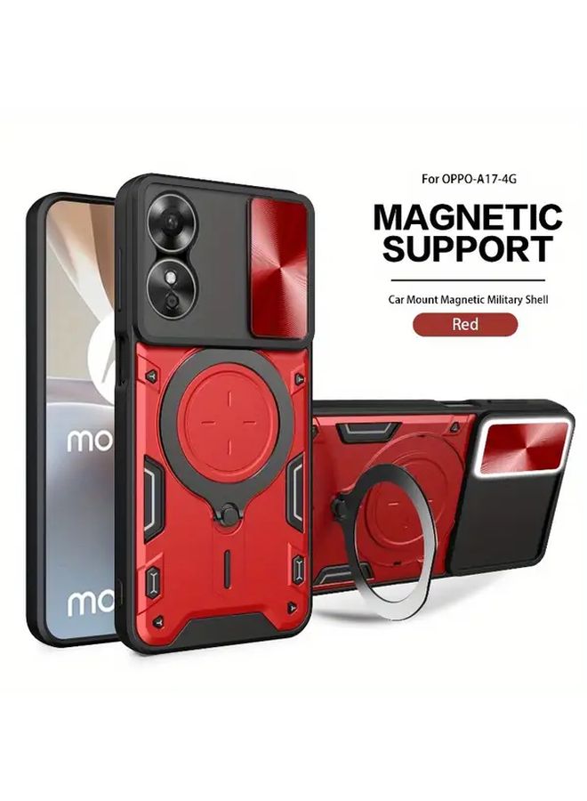 Black Anti Scratch Magnet Car Bracket Window Lens Protection 360 Degree Rotating Holder for OPPO A38 - Image 4