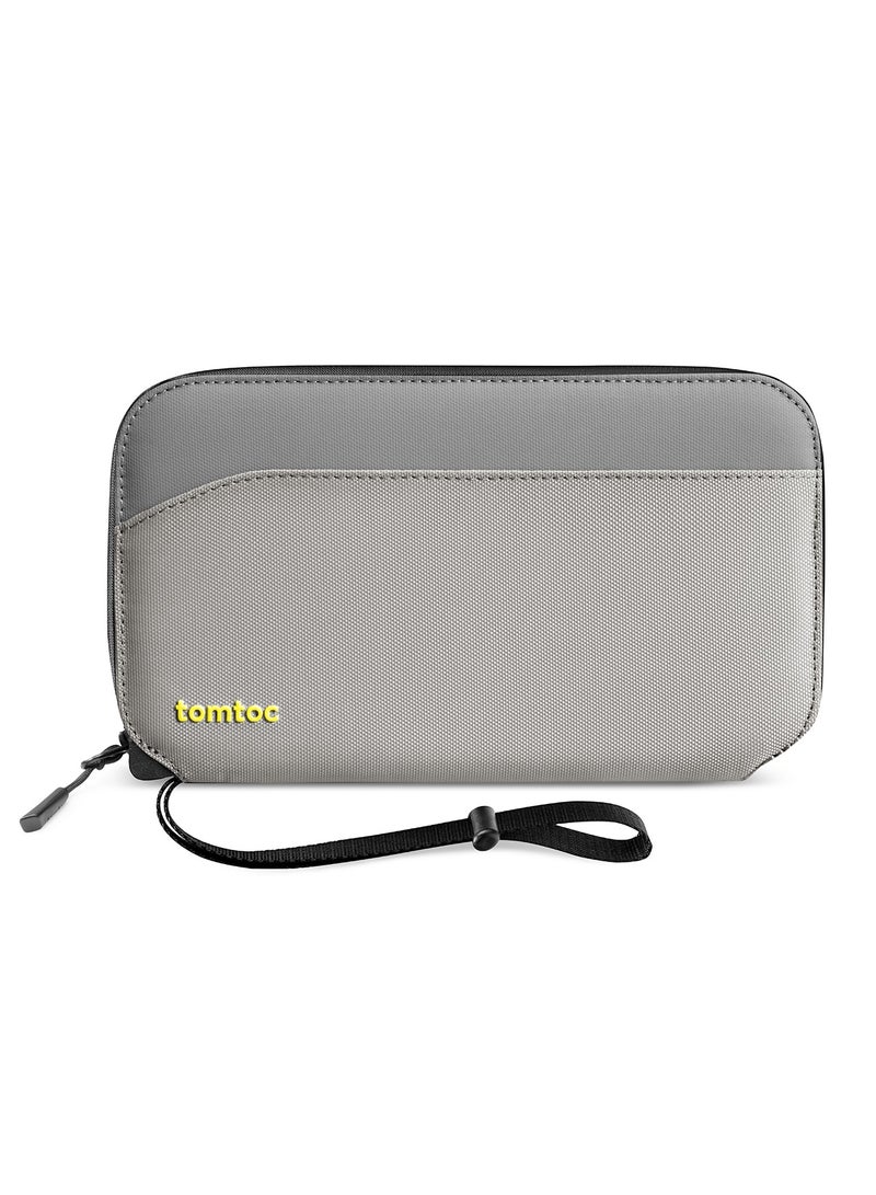 Tomtoc Navigator-T03 Passport Holder Family with RFID Blocking, Passport Wallet Women Men, with Airtag & Sim Card Holder and Eject Pin, Travel Document Organizer with Wrist Strap, Up to 4 Passports, Water-resistant - Image 3