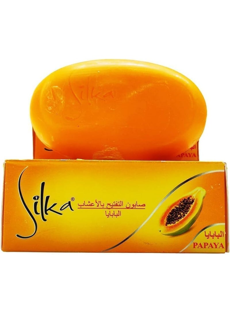 Silka Whitening Herbal Papaya Soap With VitaRich Actives 135g X 3Pcs - Image 4
