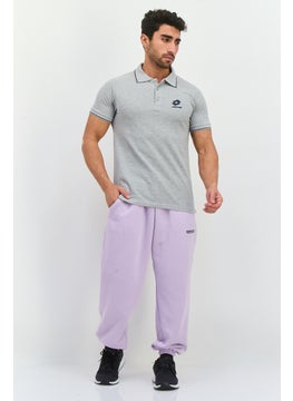 LOTTO Men Sportswear Fit Short Sleeves Outdoor Polo Shirt, Grey  - Image 4
