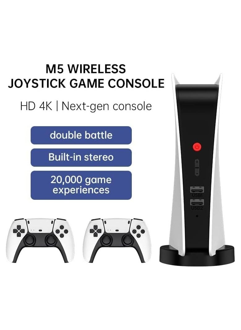 M5 Game Console 2.4gb Wireless Controller Game Station, 4K HD Output Retro Classic Video Game Console upto 15000 Games.