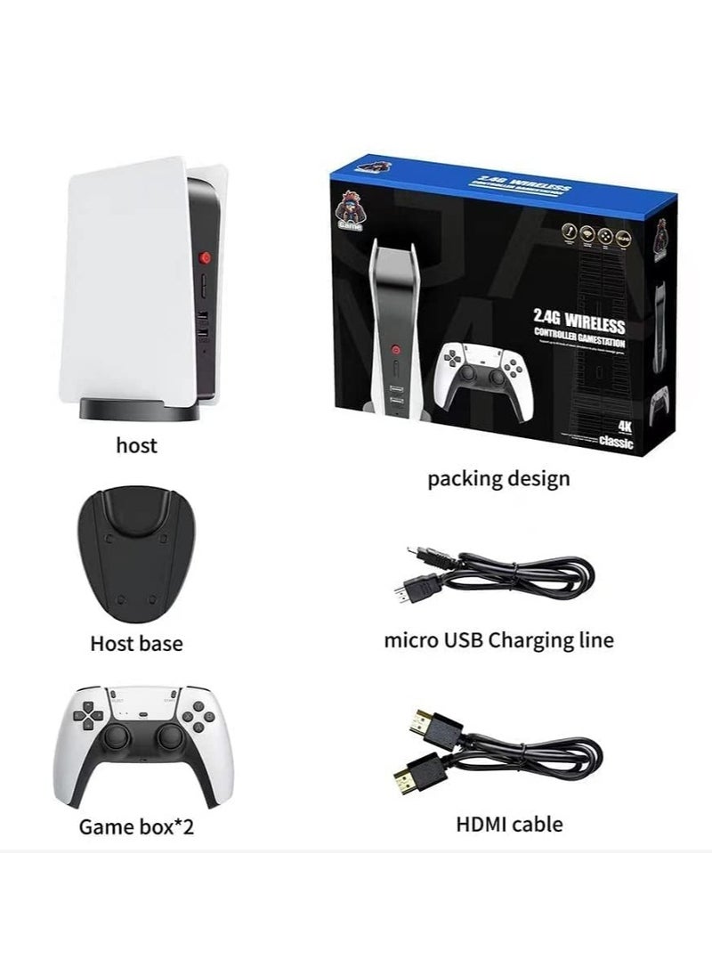 M5 Game Console 2.4gb Wireless Controller Game Station, 4K HD Output Retro Classic Video Game Console upto 15000 Games.