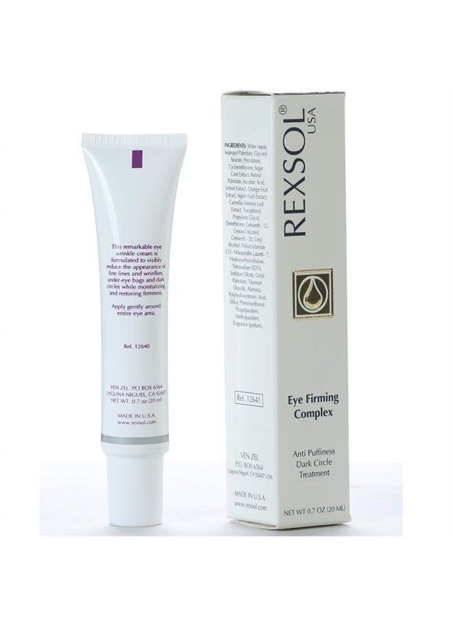 Eye Firming Complex Anti-Puffiness & Dark Circle Treatment | Under Eye Cream For Dark Circles and Puffiness (20 ml/0.7 oz)