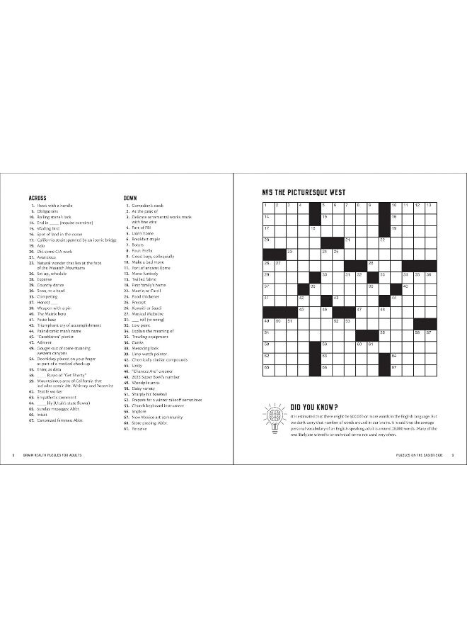 Brain Health Puzzles for Adults 2: Crosswords, Sudoku, and Other Puzzles That Give th - Image 3