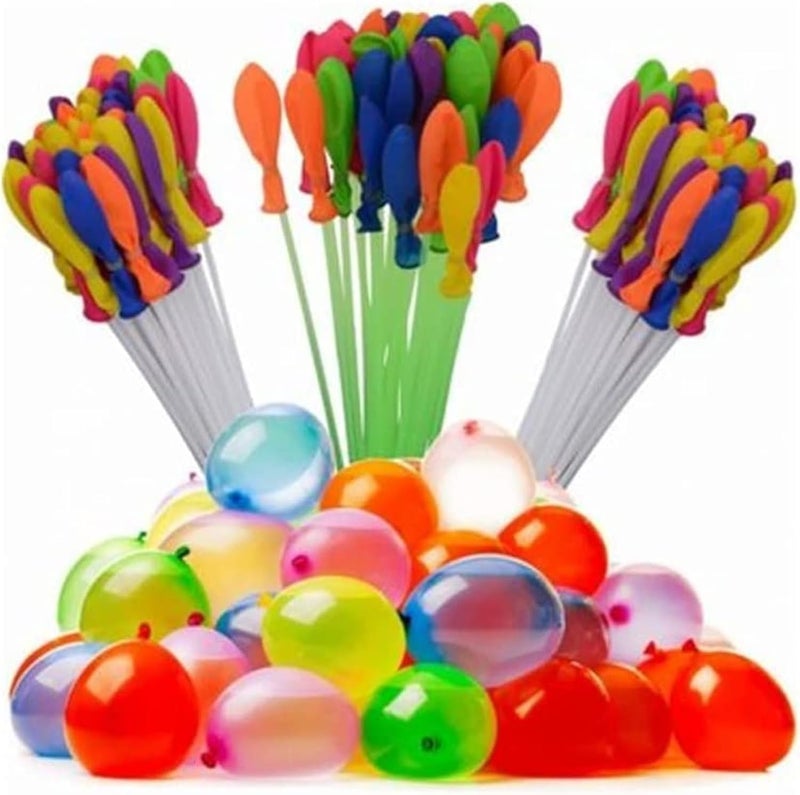 SHOWAY Water Balloons (333) Pcs Quick Fill Self Sealing Bunch Of Balloons In 3 Refill Kits For Summer Beach Pool Games Water Balloon Bombs Birthday Party Splash Fight, One Size - Image 1