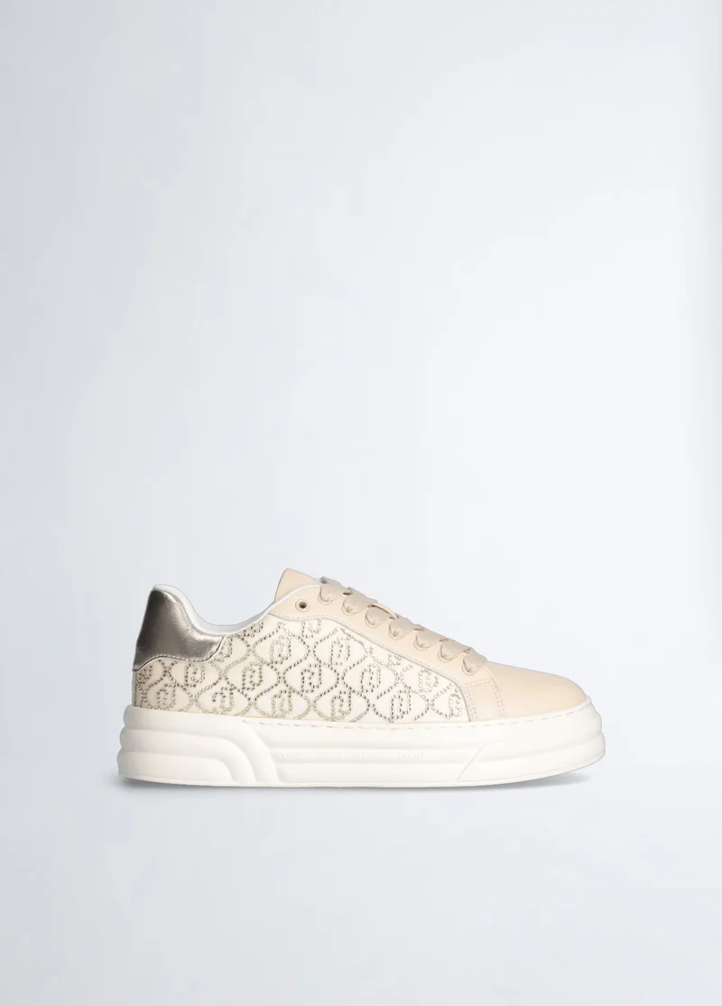 Liu Jo Platform sneakers with rhinestone logo