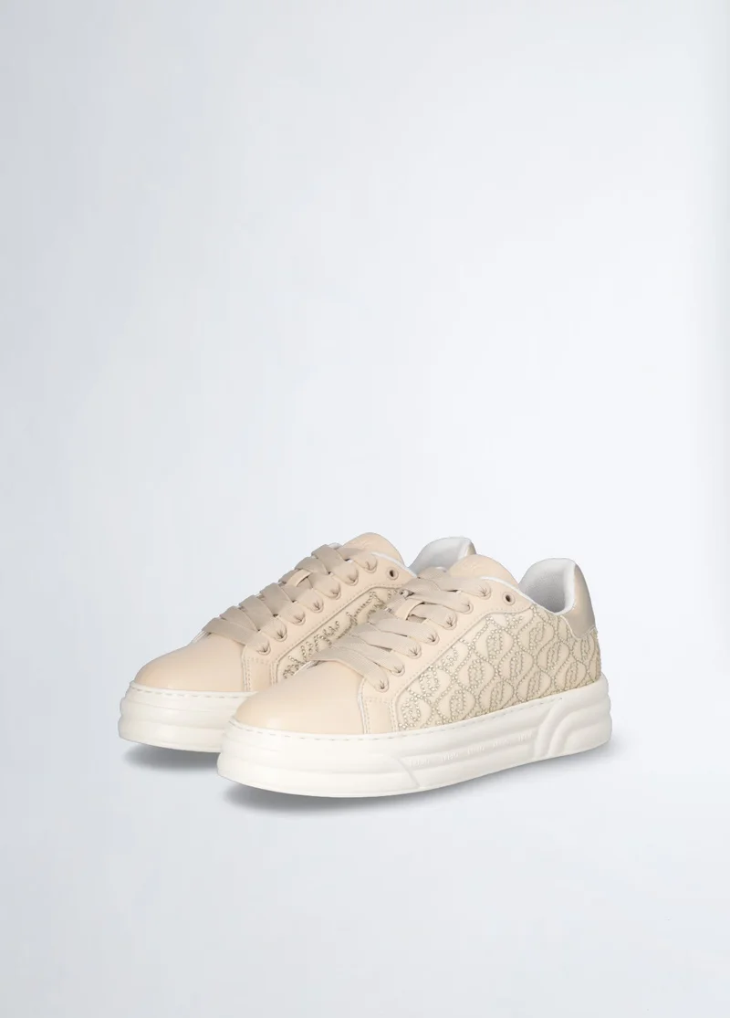 Liu Jo Platform sneakers with rhinestone logo