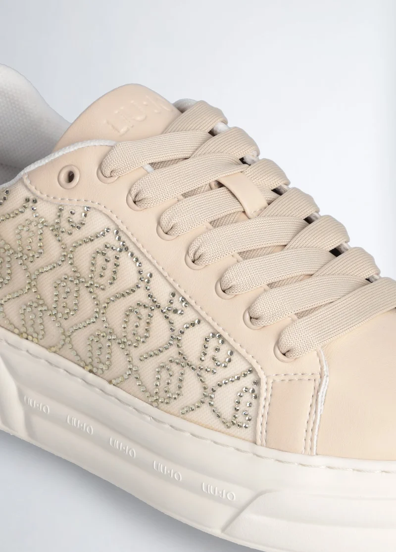 Liu Jo Platform sneakers with rhinestone logo