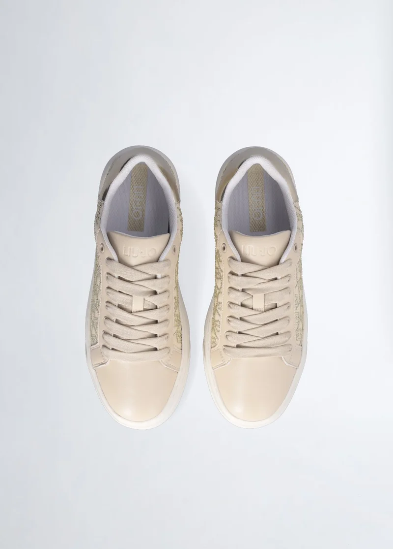 Liu Jo Platform sneakers with rhinestone logo