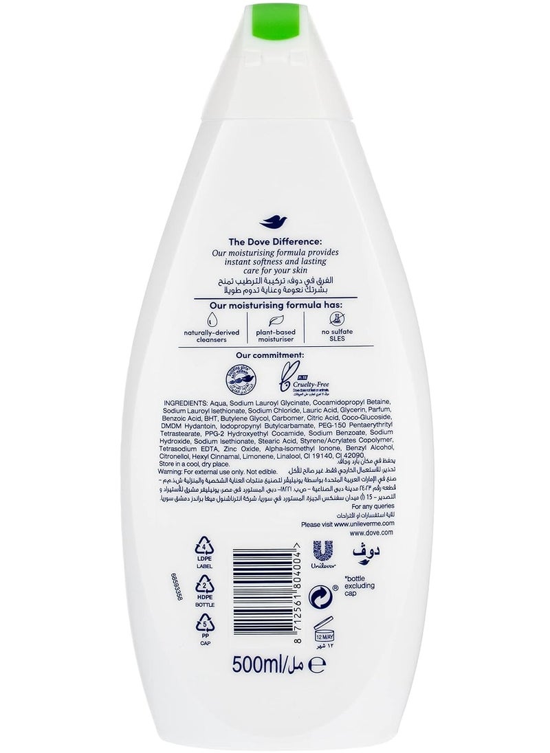 Dove Refreshing Body Wash, Cucumber and Green Tea, 500ml  - Image 4