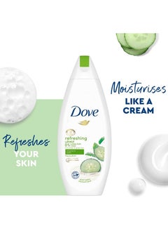 Dove Refreshing Body Wash, Cucumber and Green Tea, 500ml  - Image 3