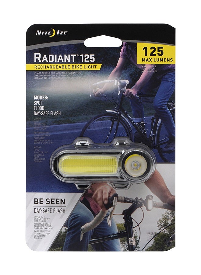 NiteIze مصباح الدراجة القابل لإعادة الشحن Radiant® 125 - أبيض  - Image 2