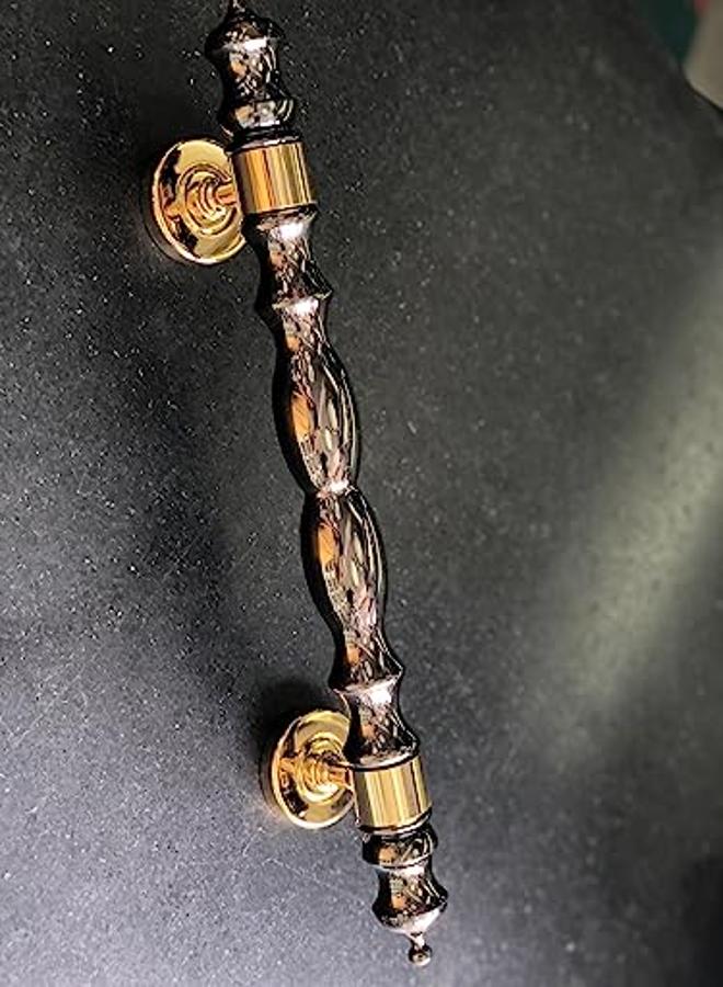 مقبض باب نحاسي ذهبي إسباني مقاس 36 بوصة - Image 3