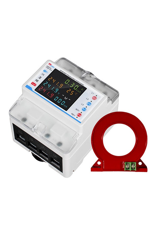 Tuya WiFi Intelligent Circuit Breaker Automatic Reclosure Protector 3P4W Power Meter Three Phase Reclosure Switch with Multiple Protections Timing Schedule Electricity Metering Functions  - Image 3