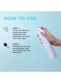 Design.ME QUICKIE.ME Dry Shampoo for Light Tones | Instantly Refreshes, Absorbs Oils | Root-Lifting Formula with Rice Starch | Residue-Free Waterless Spray for Blonde, Platinum, & Grey Hair  - Image 3
