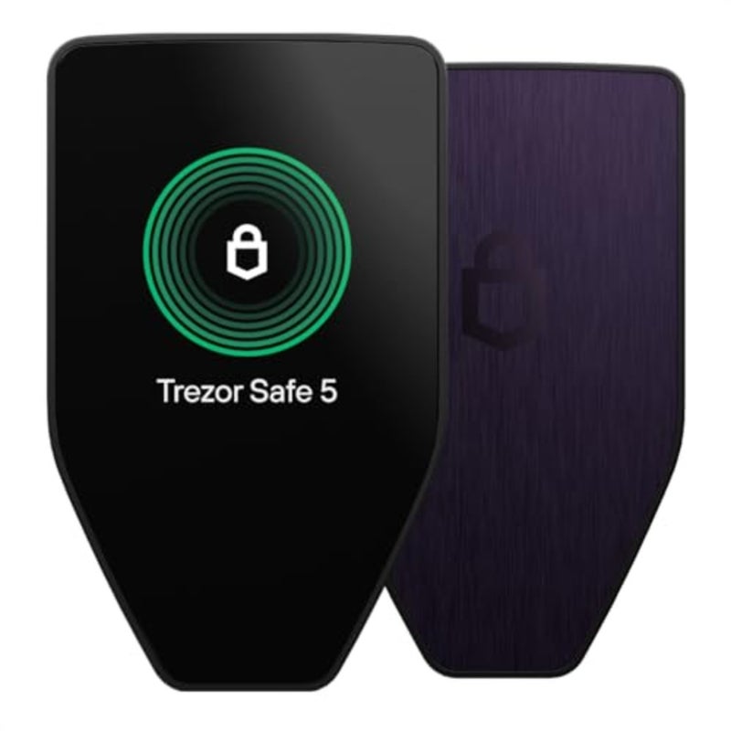 Crypto hardware wallet for Bitcoin and digital assets: Secure Element + passphrase, color touchscreen, haptic feedback, black - Image 1