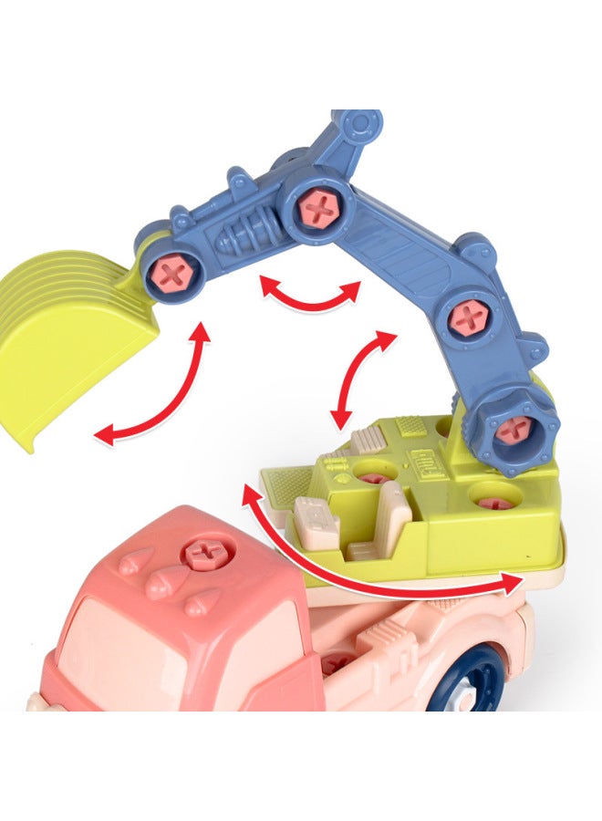 DIY Disassembly And Assembly Engineering Vehicle Excavator Boom Truck Rolling Wheel Dump Truck Construction Truck Toy-Specifications:900D - Image 5