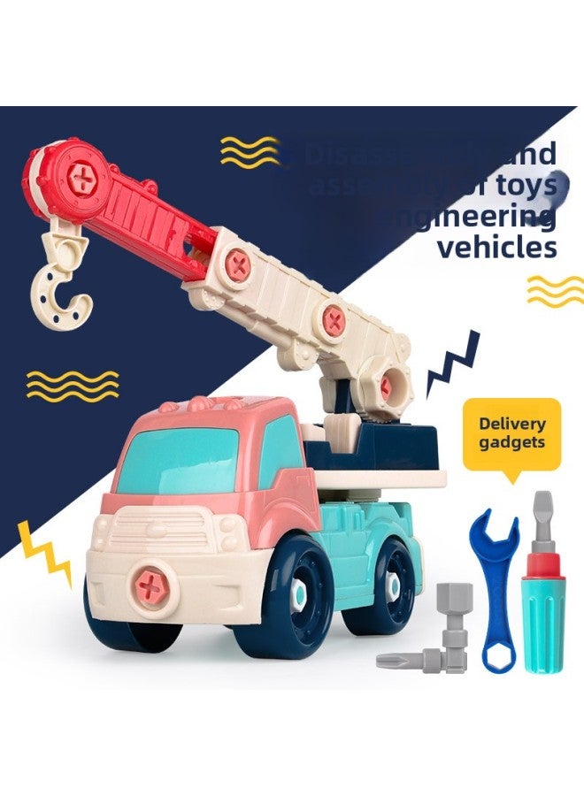 DIY Disassembly And Assembly Engineering Vehicle Excavator Boom Truck Rolling Wheel Dump Truck Construction Truck Toy-Specifications:900D - Image 2