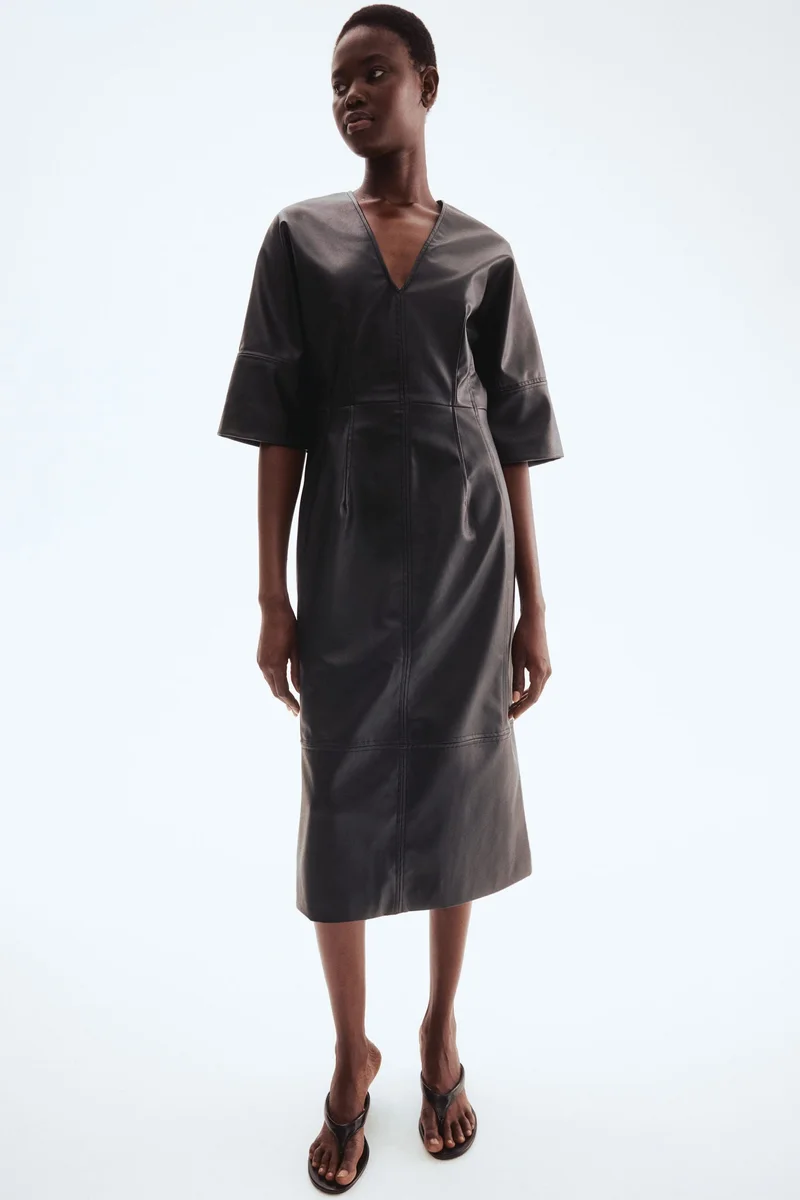 H&M Coated midi dress