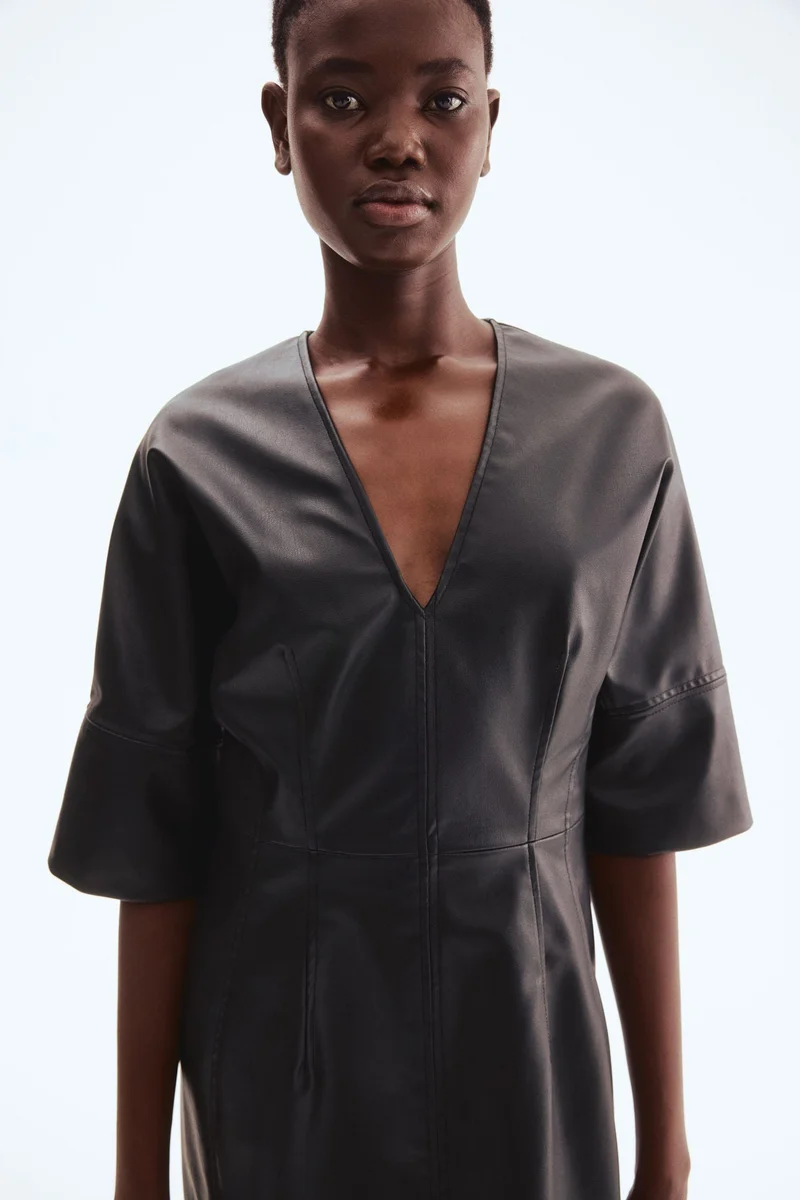 H&M Coated midi dress