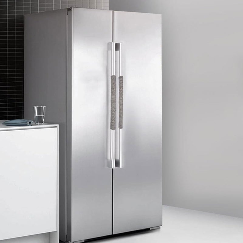 VERDANVERSE 2pcs Refrigerator Handle Covers 20cm Non-Slip Kitchen Appliance Door Handle Protectors Washable Fridge and Freezer for Household Use - Image 4