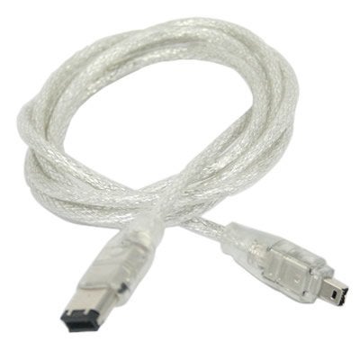 DARAHS Fox Microieee 1394 4-Pin/6-Pin 400 Mbps Firewire Cable 6 Feet-(Color May Very) - Image 1