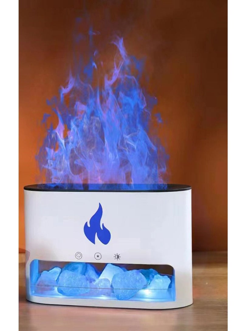 GT-Wheel Aroma Oil diffuser Humidifier mini portable with LED Rock flame  - Image 2