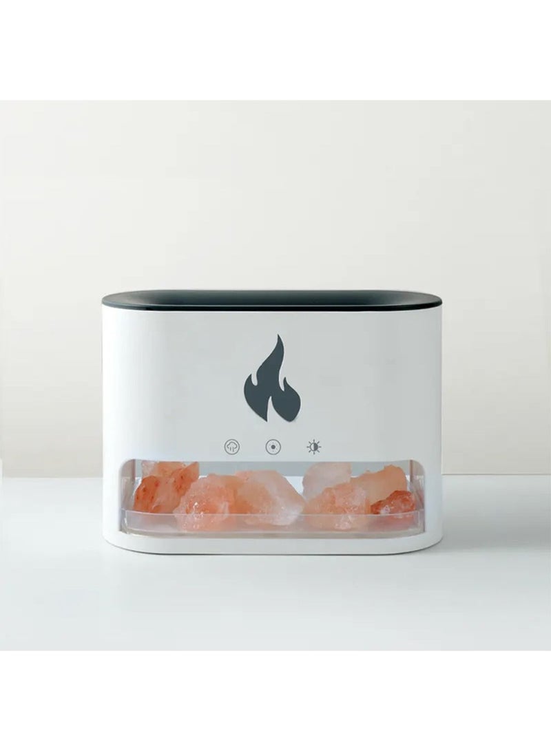 GT-Wheel Aroma Oil diffuser Humidifier mini portable with LED Rock flame  - Image 3