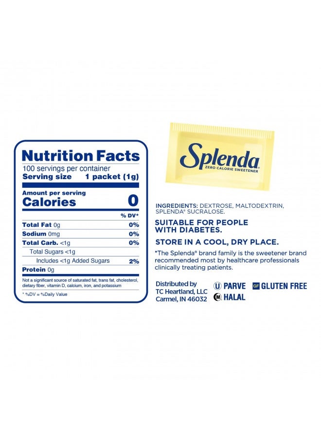 Splenda No Calorie Sweetener, Single-Serve Packets (100 Count), 3.5 Ounce - pzsku/Z678ABBE4D70C25D91119Z/45/_/1726644516/d89c9f1f-cfcb-4fb3-a994-4c38f192de62