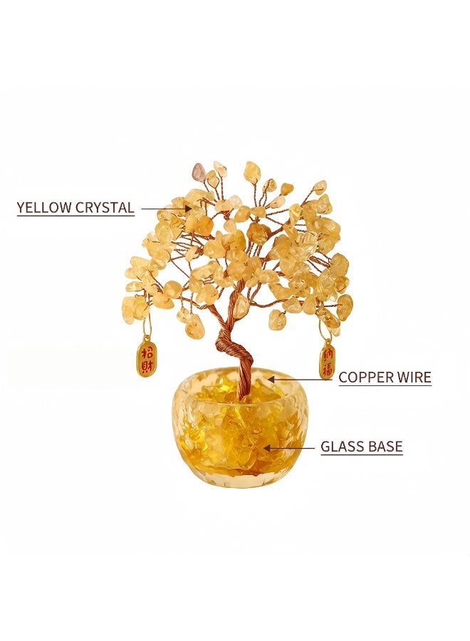 Natural Citrine Fortune Tree - Crystal Desktop Ornament (10×6×13cm) - Image 3