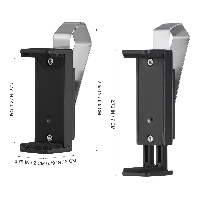 2 Pack Black Car Visor Clip Remote Holder for Garage Door Opener Vehicle Interior Accessories - Image 3