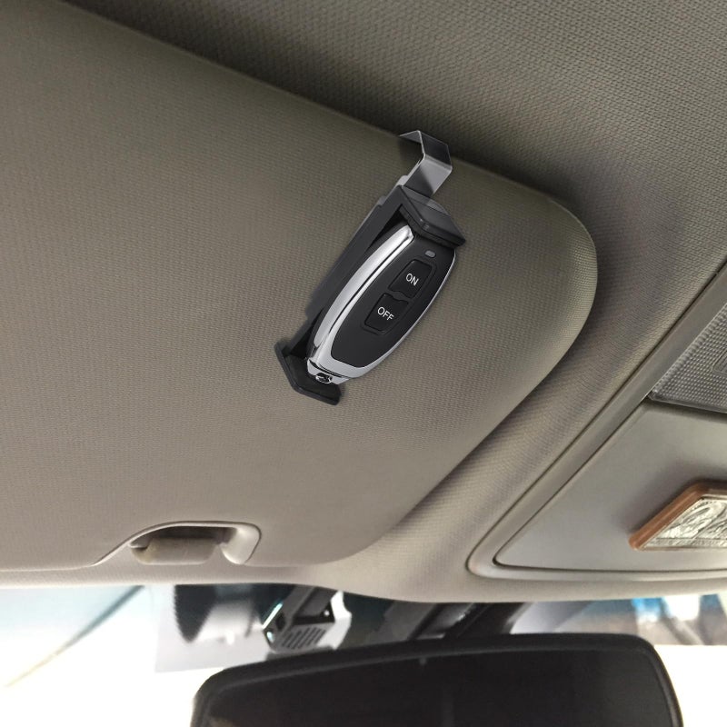 2 Pack Black Car Visor Clip Remote Holder for Garage Door Opener Vehicle Interior Accessories - Image 5