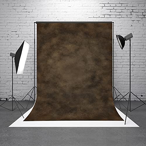 HMTFOTO 5x7ft Dark Brown Mottled Texture Photography Backdrop for Portrait Photo Studio Prop Abstract Background for Photographyer - Image 2