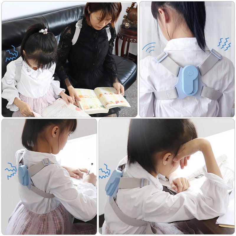 Posture Corrector Back Brace Strap Adjustable Intelligent Back Posture Correction Trainer with Vibration Reminder for Students Humpback Correction - Image 4