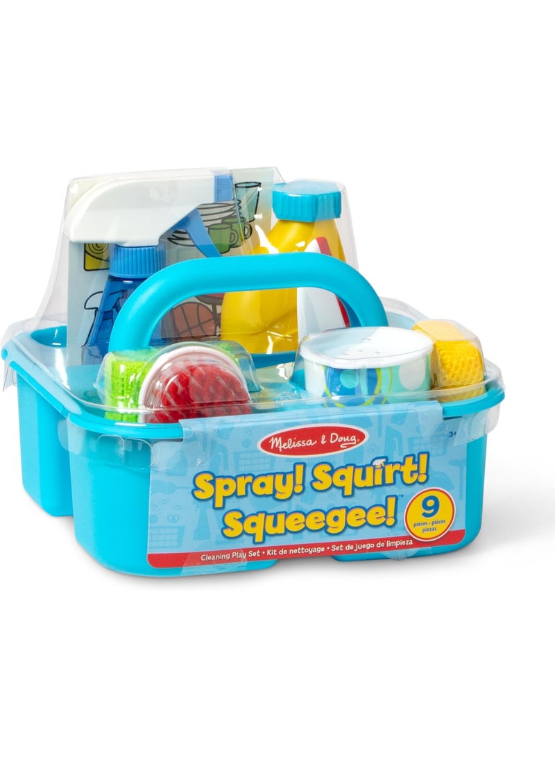 Melissa & Doug Kids Cleaning Play Set – Spray, Squirt & Squeegee by Melissa & Doug – 9 Pieces - Image 1