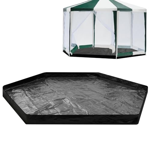 Tinideya 12.5 ft Removable Tent Footprint Mat Tarp Waterproof Camping Tent Tarp Floor for Pop Up Screen Tent, Gazebo, Hiking, Backpacking, Hammock, Beach Accessory - Image 1