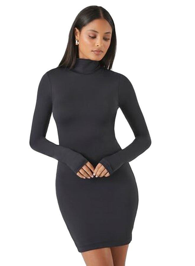 FOREVER 21 Turtleneck Contour Mini Dress - Image 3
