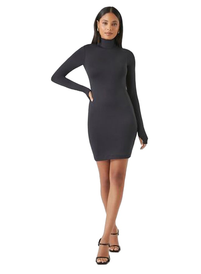 FOREVER 21 Turtleneck Contour Mini Dress - Image 2