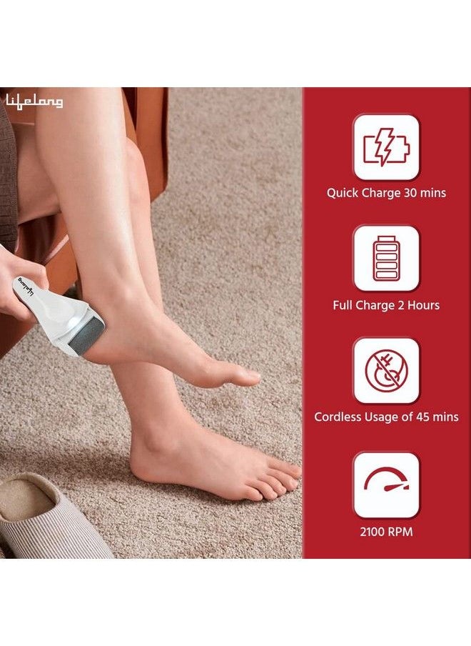 Llpcw04 Rechargeable Pedicure Device For Callus & Dead Skin Removal & Feet Care ; Pedicure Kit For Women For Foot ; Feet Callus Remover At Home 1 Year Warranty (White) - pzsku/Z678B057875410DF82014Z/45/_/1690020604/f7f2d351-8a98-416f-a47c-a897683c5bce