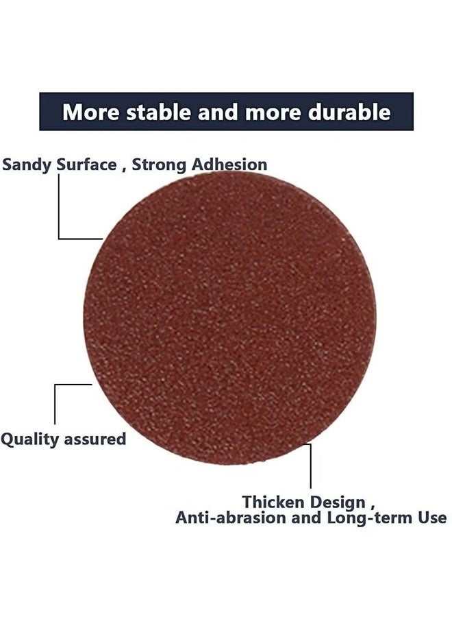ZVEV 303 Pcs Sanding Discs Pads 50 mm Hook and Loop Pads with a Quarter inch Shank Backing Pad and Foam Buffering Pad  - Image 2