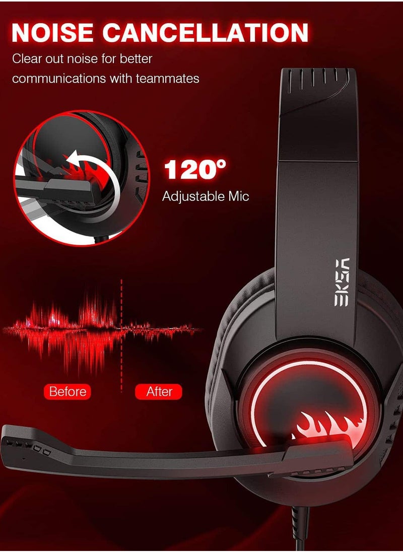 EKSA - EKSA Surround Sound Gaming Wired Headset PC/PS4-T8 - Image 1