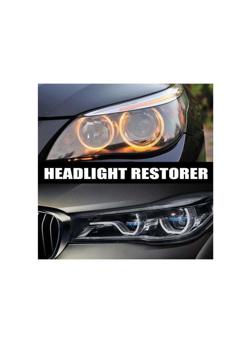 Loquat Automotive Headlight Lens Restorer, Car Headlight Lens Restoration Kit, Automotive Headlight Lens Restorer, Removes Yellowing and Cloudiness, Restores Clarity and Brightness (1pcs) - Image 4