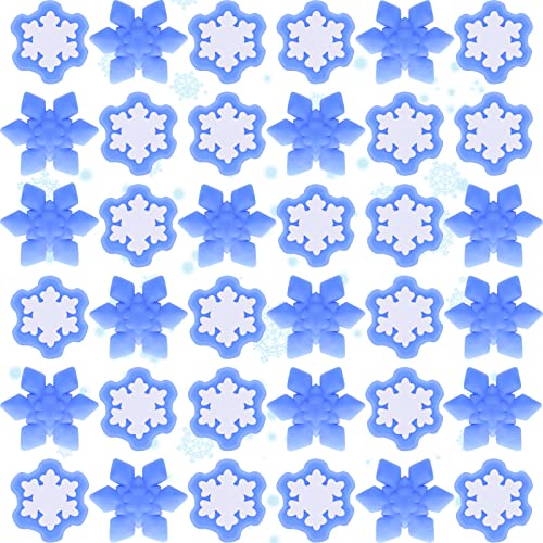 Jerify 150 Pcs Snowflake Winter Fidget Toys Frozen Party Favors Winter Stress Balls Bulk Soft Sensory Fidget Sticky Toys Ice Skating Cute Party Favors for Goodie Bag Stuffers - Image 1