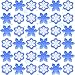Jerify 150 Pcs Snowflake Winter Fidget Toys Frozen Party Favors Winter Stress Balls Bulk Soft Sensory Fidget Sticky Toys Ice Skating Cute Party Favors for Goodie Bag Stuffers - Image 2