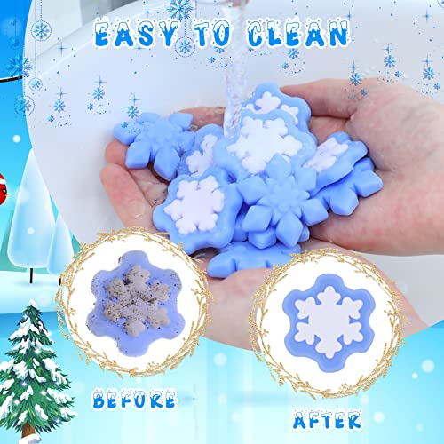 Jerify 150 Pcs Snowflake Winter Fidget Toys Frozen Party Favors Winter Stress Balls Bulk Soft Sensory Fidget Sticky Toys Ice Skating Cute Party Favors for Goodie Bag Stuffers - Image 5