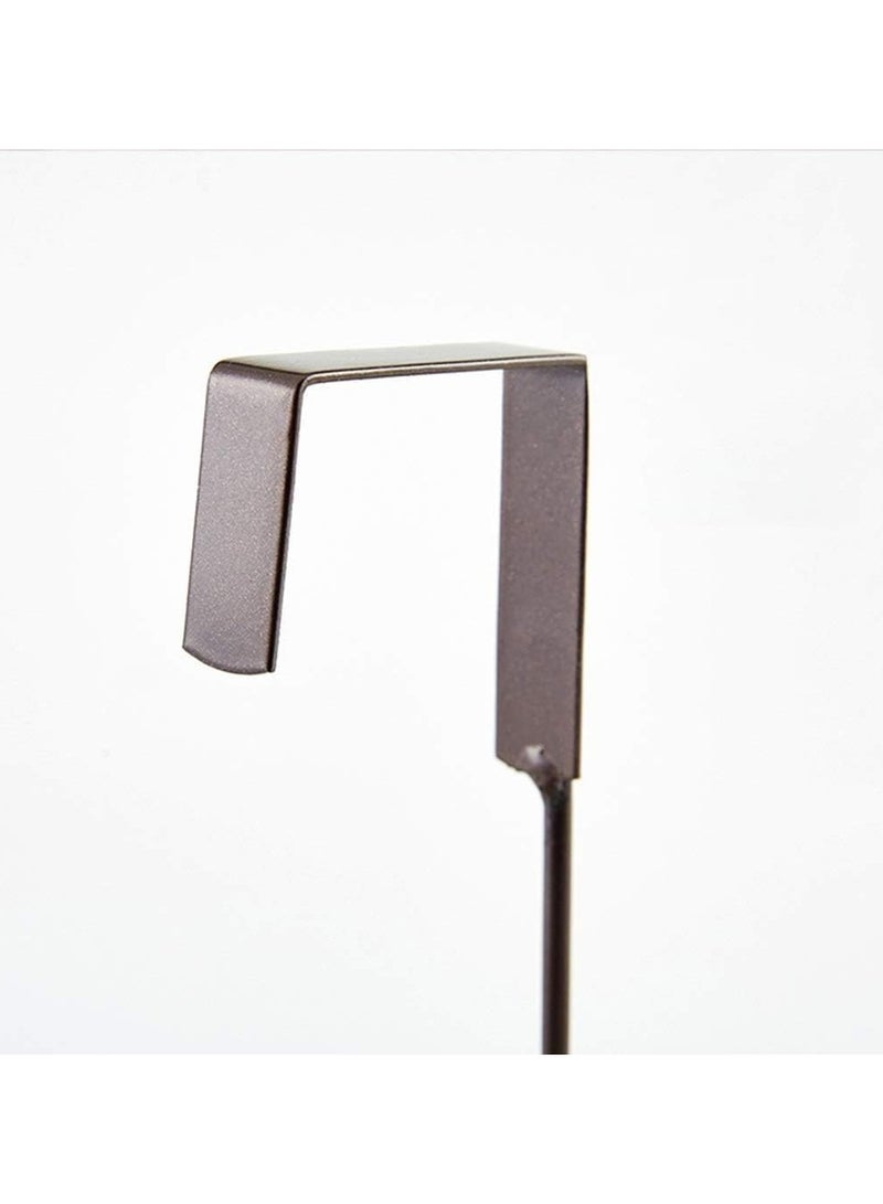 7 Hooks Over the Door Hanger Decorative Organizer for Clothes, Coats, Hats, Belts, Towels Door Hanger for Home or Office Black Stainless Steel - Image 5