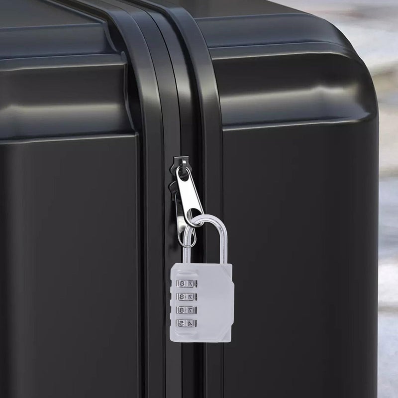 Silver Combination Padlock for Gym Locker Travel Luggage Suitcase Security Outdoor Storage - Image 5
